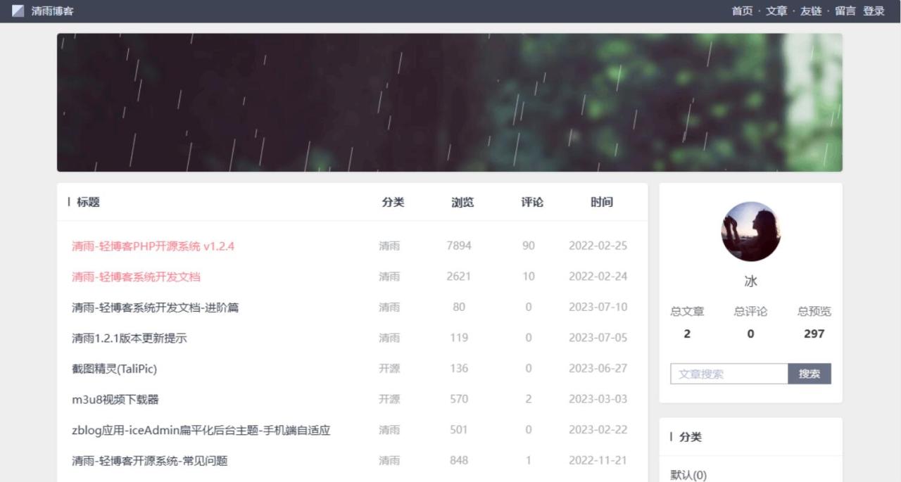 自媒体个人博客源码 轻博客PHP开源系统 v1.2.8插图(1) 自媒体个人博客源码 轻博客PHP开源系统 v1.2.8插图(1)